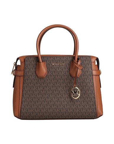 MICHAEL MICHAEL KORS Handbag Dark brown 49% PVC - Polyvinyl chloride, 28% Polyurethane, 17% Polyester, 6% Cotton