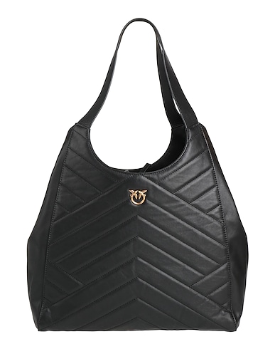 PINKO Shoulder bag Black Calfskin