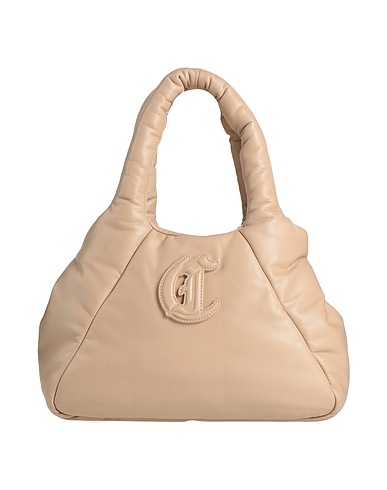 JUST CAVALLI Handbag Sand 100% Polyester, Polyurethane resin