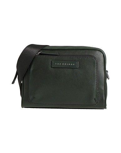 THE BRIDGE Across-body bag Dark green Leather