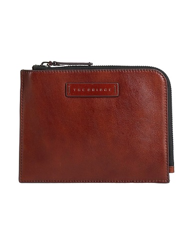 THE BRIDGE Handbag Dark brown Leather