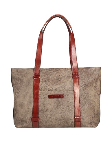THE BRIDGE Schultertasche Maulwurfsgrau Leder