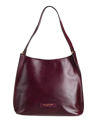 THE BRIDGE Shoulder bag Plum Leather