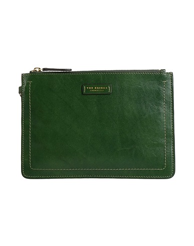 THE BRIDGE Handbag Dark green Leather