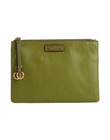 THE BRIDGE Handbag Military green Leather