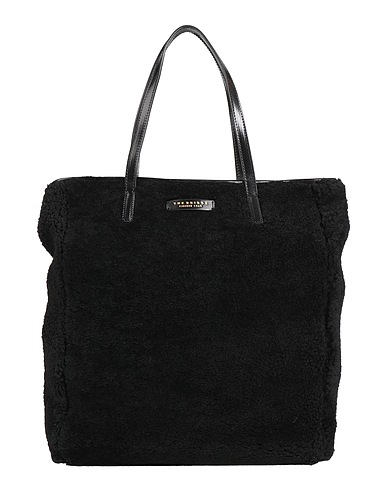 THE BRIDGE Handbag Black Shearling, Leather