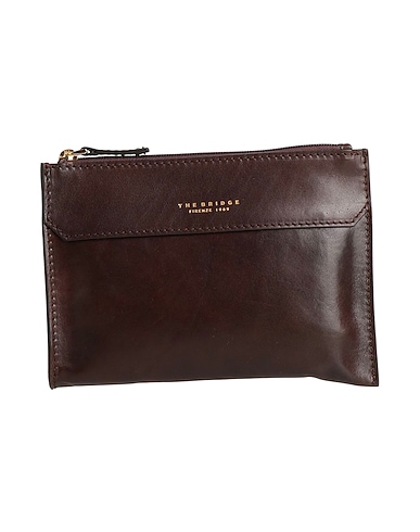THE BRIDGE Handbag Dark brown Leather