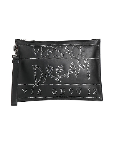 VERSACE Handbag Black Calfskin