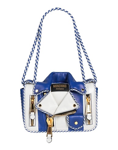 MOSCHINO Handbag COUTURE Bright blue Leather