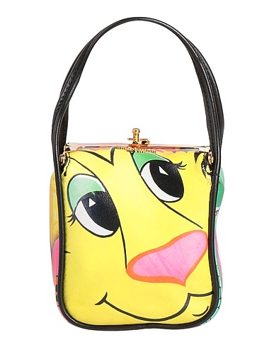 MOSCHINO Handbag COUTURE Yellow Leather