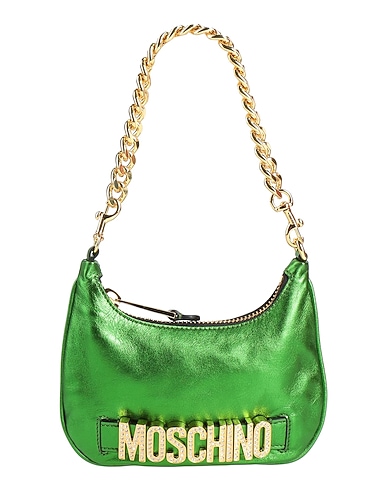 MOSCHINO Handbag COUTURE Green Leather