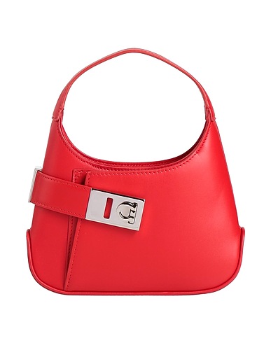 FERRAGAMO Handbag Red Calfskin