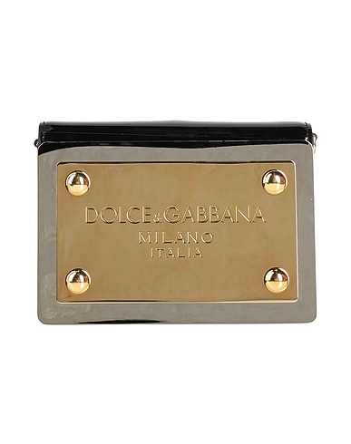 DOLCE&GABBANA Handbag Black 62% Polyurethane, 25% Polyester, 13% Cotton