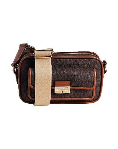 MICHAEL MICHAEL KORS Cross-body bags Brown Textile fibers