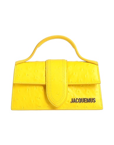 JACQUEMUS Borsa a mano Giallo 100% Pelle di vitello