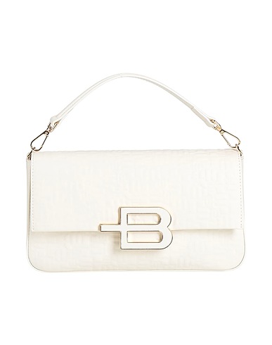 BALDININI Handbag White 80% Calfskin, 20% PVC - Polyvinyl chloride