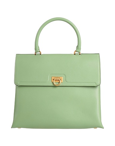 FERRAGAMO Handbag Sage green Leather