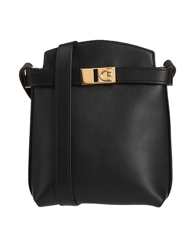 FERRAGAMO Cross-body bags Black Calfskin