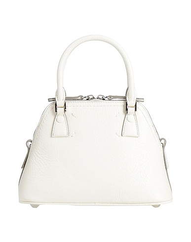 MAISON MARGIELA Handbag Off white 100% Cow leather, Cotton, Polyester