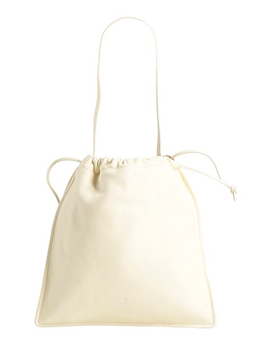 IL BISONTE Schultertasche Cremeweiß Leder