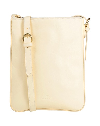 IL BISONTE Across-body bag Cream Leather