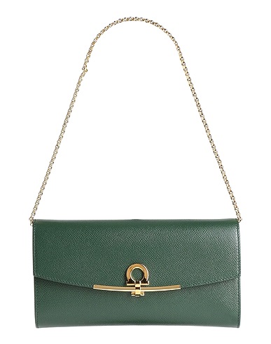 FERRAGAMO Handbag Dark green Calfskin