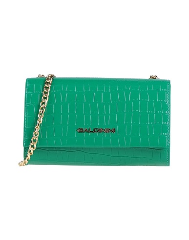 BALDININI Cross-body bags Emerald green 80% Calfskin, 20% PVC - Polyvinyl chloride