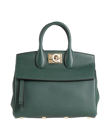FERRAGAMO Handbag Dark green Calfskin