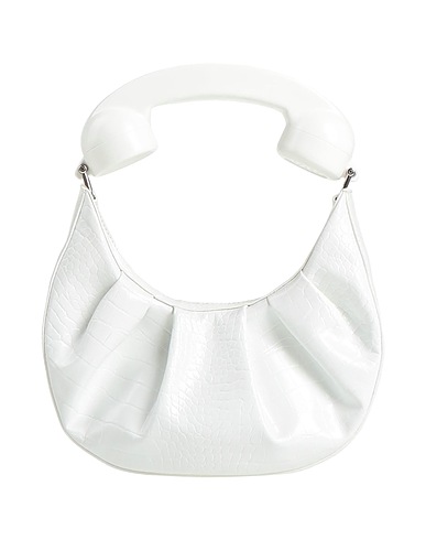 PUPPETS AND PUPPETS Handbag White 65% Polyurethane, 35% Polyester