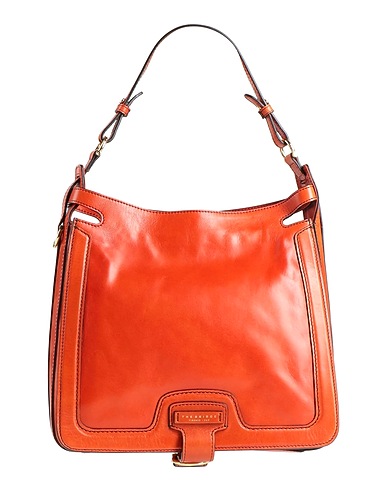 THE BRIDGE Handtasche Rostrot 100% Leder