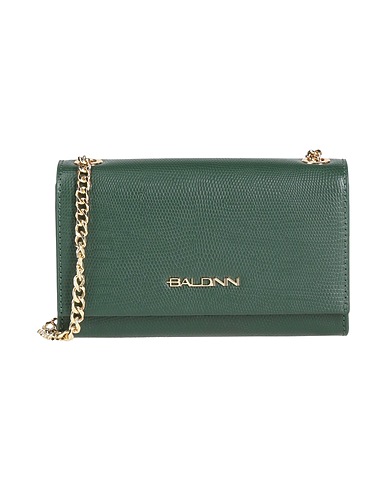 BALDININI Across-body bag Dark green 80% Calfskin, 20% PVC - Polyvinyl chloride