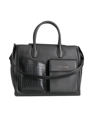 BALDININI Handbag Black 80% Calfskin, 20% PVC - Polyvinyl chloride
