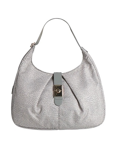 BORBONESE Handbag Light grey 100% Polyester