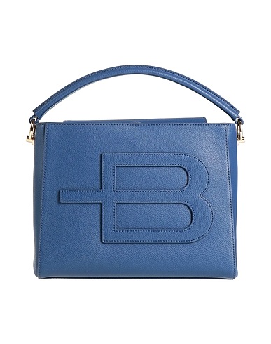 BALDININI Handbag Navy blue 80% Calfskin, 20% PVC - Polyvinyl chloride