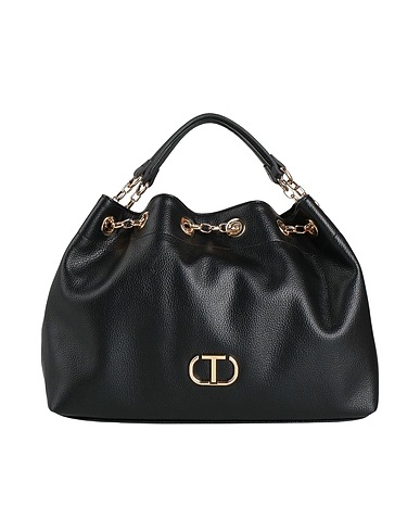 TWINSET Borsa a mano Nero 100% Poliuretano