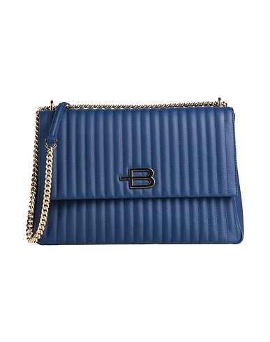BALDININI Cross-body bags Blue 80% Calfskin, 20% PVC - Polyvinyl chloride