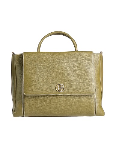 BALDININI Handbag Military green 80% Calf hair, 20% PVC - Polyvinyl chloride