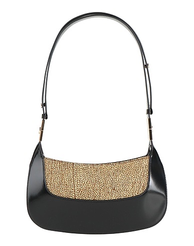 BORBONESE Shoulder bag Black Leather