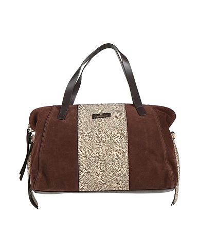BORBONESE Handbag Chocolate brown Leather