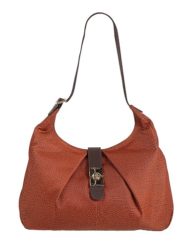 BORBONESE Shoulder bag Tan 100% Polyester