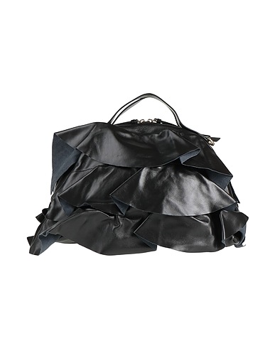 BORBONESE Handbag Black Leather