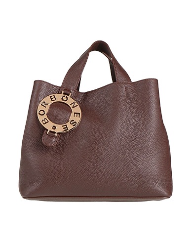 BORBONESE Handbag LA GRANDA X BORBONESE Chocolate brown Leather