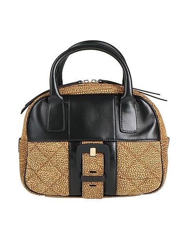 BORBONESE Handbag Beige 100% Leather