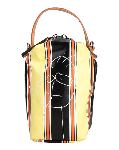 PLAN C Borsa a mano Giallo pastello Fibre tessili