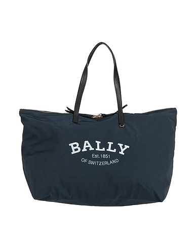 BALLY Handbag Midnight blue 92% Recycled polyester, 8% Recycled leather, Cow leather