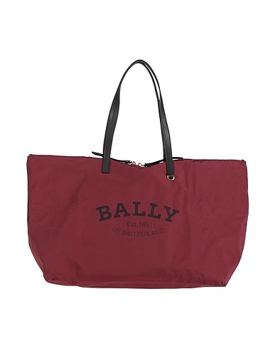 BALLY Handbag Burgundy 92% Recycled polyester, 8% Recycled leather, Cow leather