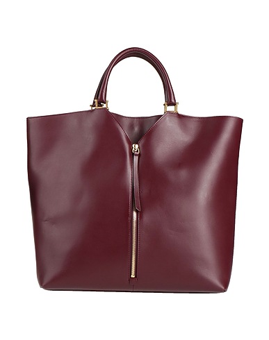GUESS Handbag Burgundy 100% Leather