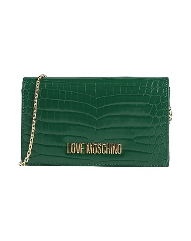 LOVE MOSCHINO Across-body bag Green 100% Polyurethane