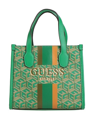 GUESS Handbag Green 100% Polyurethane