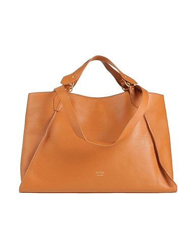 GUESS Handbag Camel 100% Leather